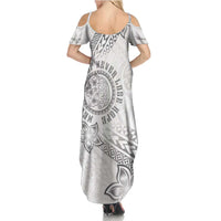 Brain Cancer Warrior Family Matching Summer Maxi Dress and Hawaiian Shirt Never Give Up