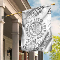 Brain Cancer Warrior Garden Flag Never Give Up LT05 House Flag White - Polynesian Pride