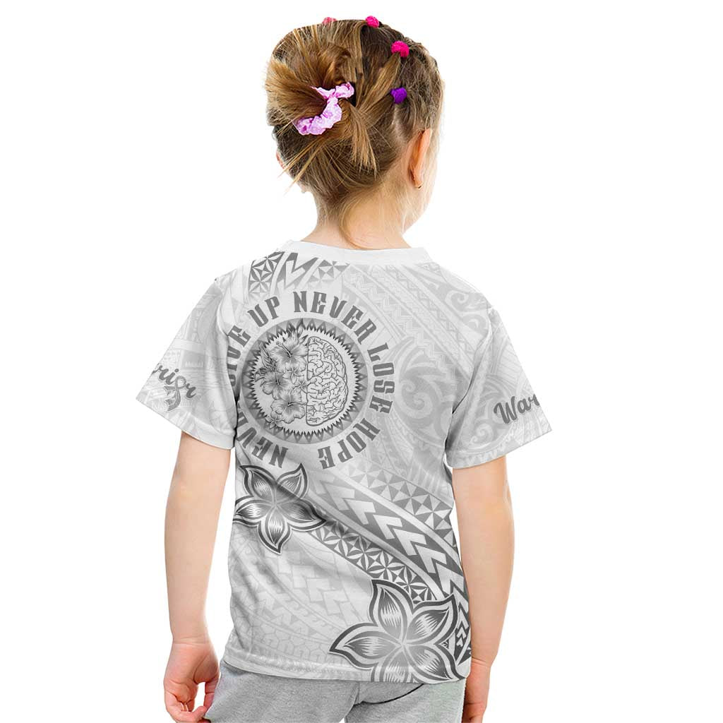 Brain Cancer Warrior Kid T Shirt Never Give Up