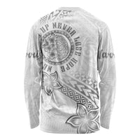 Brain Cancer Warrior Long Sleeve Shirt Never Give Up LT05 - Polynesian Pride