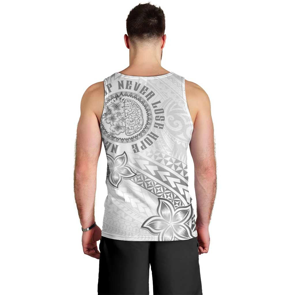 Brain Cancer Warrior Men Tank Top Never Give Up LT05 - Polynesian Pride