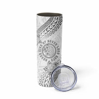 Brain Cancer Warrior Skinny Tumbler Never Give Up