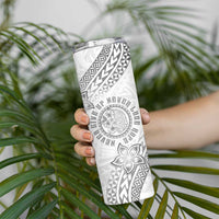 Brain Cancer Warrior Skinny Tumbler Never Give Up