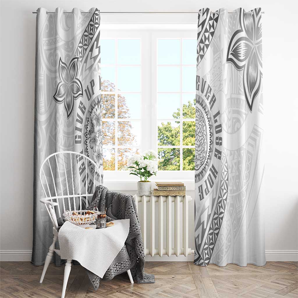 Brain Cancer Warrior Window Curtain Never Give Up