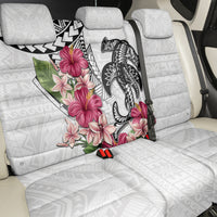 White Polynesian Hammerhead Shark Tribal Pattern Back Car Seat Cover
