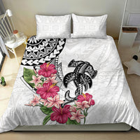 White Polynesian Hammerhead Shark Tribal Pattern Bedding Set LT05 - Polynesian Pride
