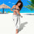 White Polynesian Hammerhead Shark Tribal Pattern Sarong