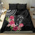 Black Polynesian Hammerhead Shark Tribal Pattern Bedding Set