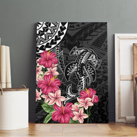 Black Polynesian Hammerhead Shark Tribal Pattern Canvas Wall Art LT05 - Polynesian Pride