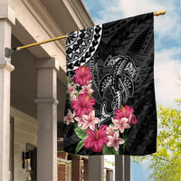 Black Polynesian Hammerhead Shark Tribal Pattern Garden Flag LT05 House Flag Black - Polynesian Pride