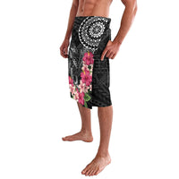 Black Polynesian Hammerhead Shark Tribal Pattern Lavalava LT05 - Polynesian Pride