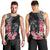 Black Polynesian Hammerhead Shark Tribal Pattern Men Tank Top