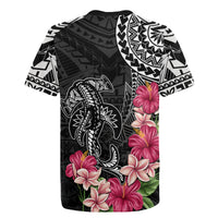 Black Polynesian Hammerhead Shark Tribal Pattern Rugby Jersey LT05 - Polynesian Pride