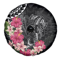Black Polynesian Hammerhead Shark Tribal Pattern Spare Tire Cover LT05 - Polynesian Pride