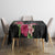 Black Polynesian Hammerhead Shark Tribal Pattern Tablecloth