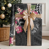 Black Polynesian Hammerhead Shark Tribal Pattern Wrapping Paper LT05 - Polynesian Pride
