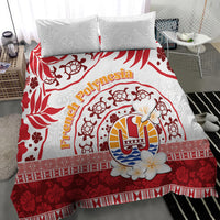 French Polynesia Internal Autonomy Day Bedding Set Tropical Hibiscus And Turtle Pattern LT05 - Polynesian Pride