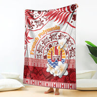 French Polynesia Internal Autonomy Day Blanket Tropical Hibiscus And Turtle Pattern LT05 - Polynesian Pride