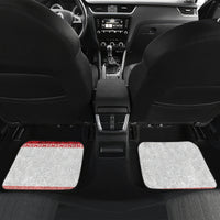 French Polynesia Internal Autonomy Day Car Mats Tropical Hibiscus And Turtle Pattern LT05 Set 2pcs - Back Red - Polynesian Pride