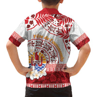 French Polynesia Internal Autonomy Day Family Matching Short Sleeve Bodycon Dress and Hawaiian Shirt Tropical Hibiscus And Turtle Pattern LT05 - Polynesian Pride
