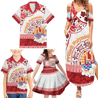 French Polynesia Internal Autonomy Day Family Matching Summer Maxi Dress and Hawaiian Shirt Tropical Hibiscus And Turtle Pattern LT05 - Polynesian Pride