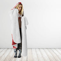 French Polynesia Internal Autonomy Day Hooded Blanket Tropical Hibiscus And Turtle Pattern LT05 - Polynesian Pride
