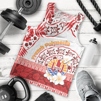 French Polynesia Internal Autonomy Day Men Tank Top Tropical Hibiscus And Turtle Pattern LT05 - Polynesian Pride