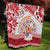 French Polynesia Internal Autonomy Day Quilt Tropical Hibiscus And Turtle Pattern