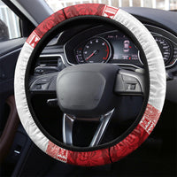 French Polynesia Internal Autonomy Day Steering Wheel Cover Tropical Hibiscus And Turtle Pattern LT05 - Polynesian Pride