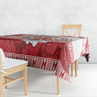 French Polynesia Internal Autonomy Day Tablecloth Tropical Hibiscus And Turtle Pattern LT05 - Polynesian Pride