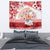 French Polynesia Internal Autonomy Day Tapestry Tropical Hibiscus And Turtle Pattern