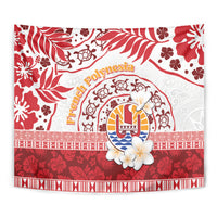 French Polynesia Internal Autonomy Day Tapestry Tropical Hibiscus And Turtle Pattern LT05 - Polynesian Pride