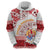 French Polynesia Internal Autonomy Day Zip Hoodie Tropical Hibiscus And Turtle Pattern