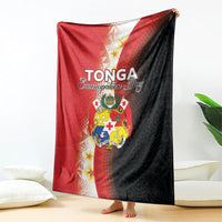 Tonga Emancipation Day Blanket Tongan Ngatu Pattern With Plumeria