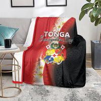 Tonga Emancipation Day Blanket Tongan Ngatu Pattern With Plumeria