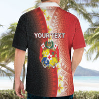 Personalised Tonga Emancipation Day Hawaiian Shirt Tongan Ngatu Pattern With Plumeria LT05 - Polynesian Pride