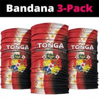 Tonga Emancipation Day Neck Gaiter Tongan Ngatu Pattern With Plumeria