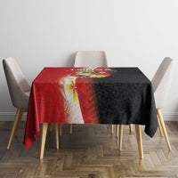 Tonga Emancipation Day Tablecloth Tongan Ngatu Pattern With Plumeria LT05 - Polynesian Pride