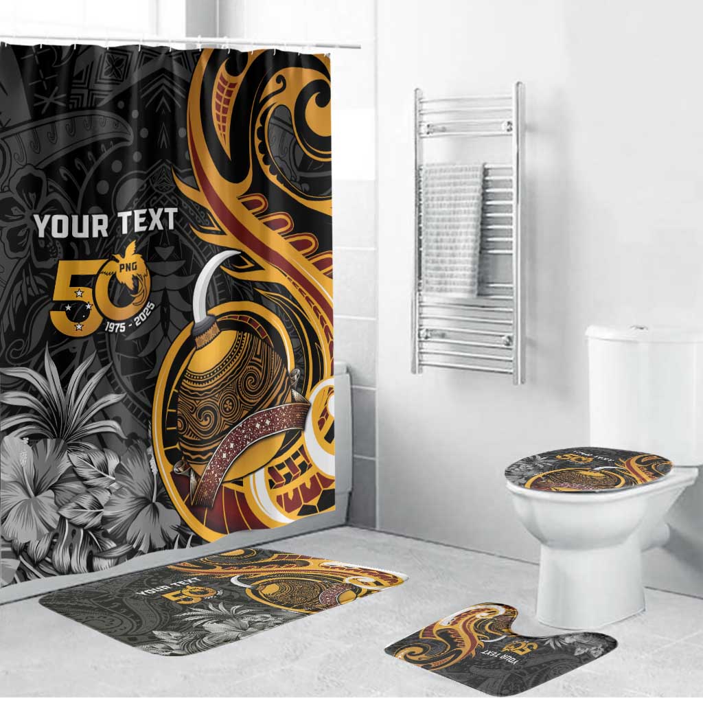 Papua New Guinea Bathroom Set Happy 50th Independence Anniversary - Polynesian Pride