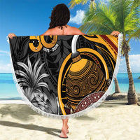 Personalised Papua New Guinea Beach Blanket Happy 50th Independence Anniversary LT05 - Polynesian Pride