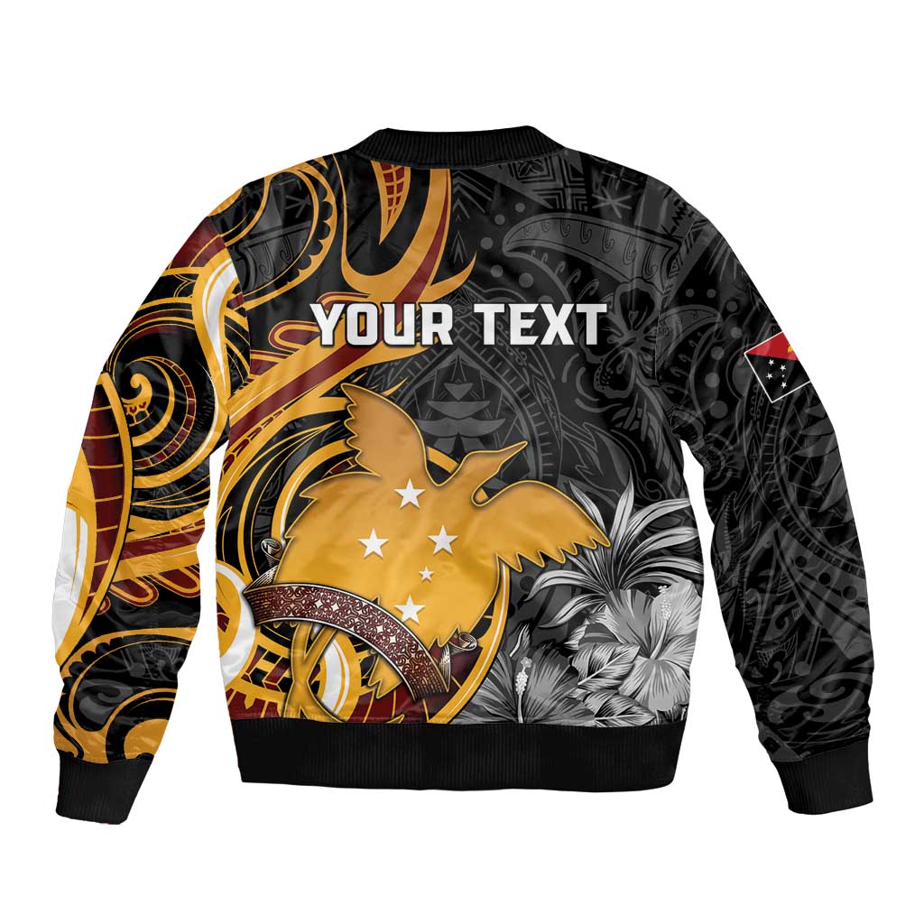 Personalised Papua New Guinea Bomber Jacket Happy 50th Independence Anniversary - Polynesian Pride