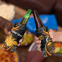 Personalised Papua New Guinea 4 in 1 Can Cooler Tumbler Happy 50th Independence Anniversary LT05 - Polynesian Pride