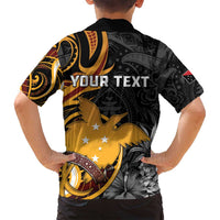 Personalised Papua New Guinea Family Matching Puletasi and Hawaiian Shirt Happy 50th Independence Anniversary LT05 - Polynesian Pride