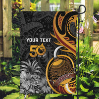 Personalised Papua New Guinea Garden Flag Happy 50th Independence Anniversary - Polynesian Pride