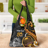 Personalised Papua New Guinea Grocery Bag Happy 50th Independence Anniversary LT05 - Polynesian Pride