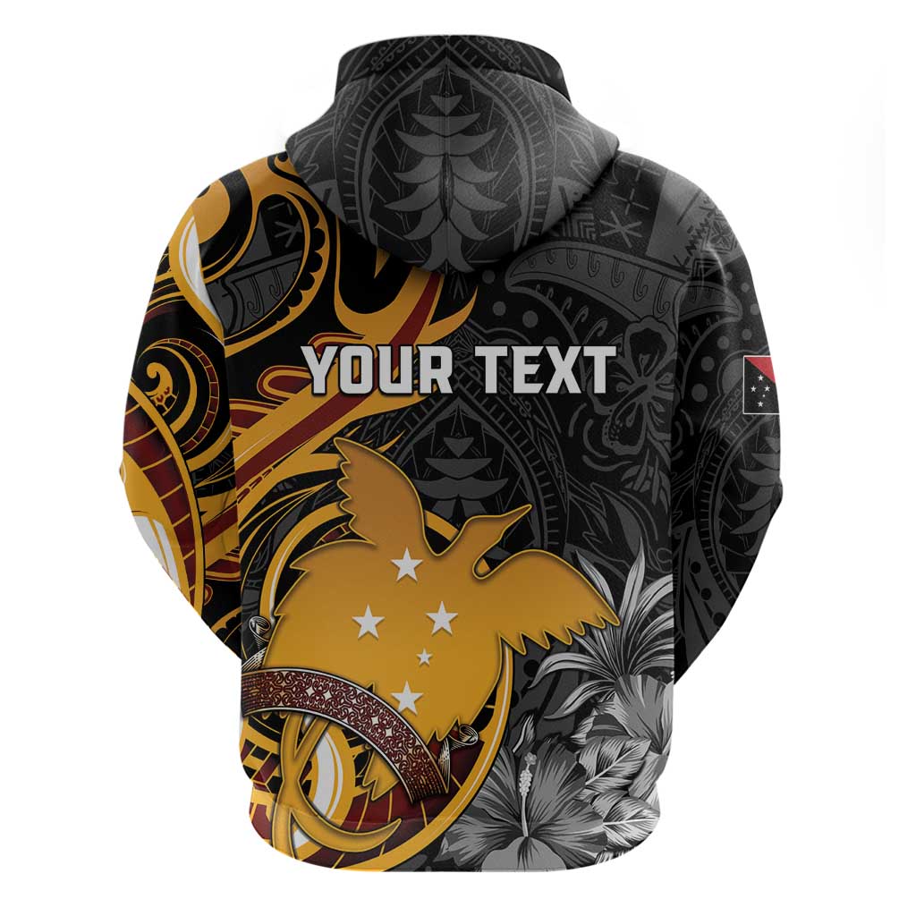 Personalised Papua New Guinea Hoodie Happy 50th Independence Anniversary - Polynesian Pride