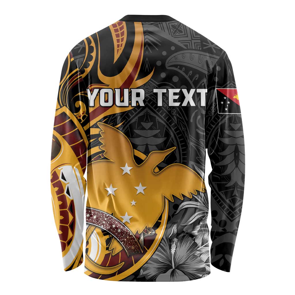 Personalised Papua New Guinea Long Sleeve Shirt Happy 50th Independence Anniversary LT05 - Polynesian Pride