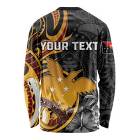 Personalised Papua New Guinea Long Sleeve Shirt Happy 50th Independence Anniversary LT05 - Polynesian Pride