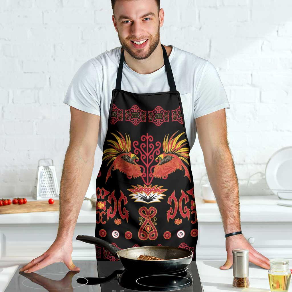 Papua Batik Motif Apron Papua Spirit Black Version LT05 - Polynesian Pride