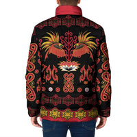 Papua Batik Motif Padded Jacket Papua Spirit Black Version LT05 - Polynesian Pride